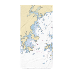  Merchants Landing Moorings (Spruce Head, ME) NOAA Chart Towel