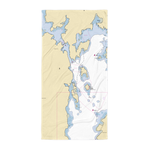 Capital Island Dock (West Boothbay Harbor, ME) NOAA Chart Towel