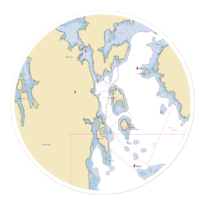 Capital Island Dock (West Boothbay Harbor, ME) NOAA Chart Sticker