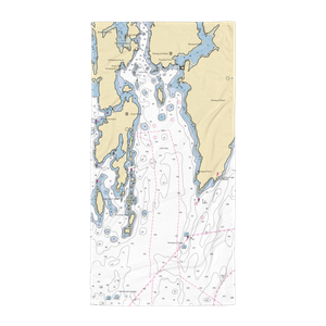 Paul E. Luke, Inc (East Boothbay, ME) NOAA Chart Towel