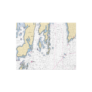 Little River Boat Club (East Boothbay, ME) NOAA Chart Jigsaw Puzzle