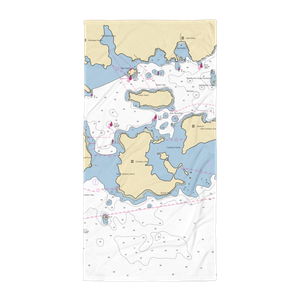 Spurling Cove Town Dock (Northeast Harbor, ME) NOAA Chart Towel