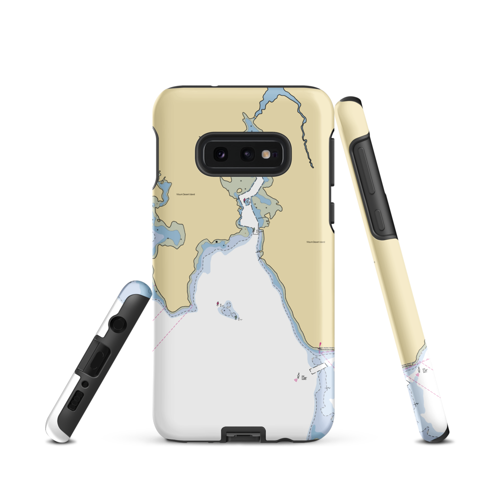 Bass Harbor Marine (Bernard, ME) NOAA Chart Samsung Phone Case Samsung Galaxy S10e model shown