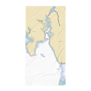 Bass Harbor Marine (Bernard, ME) NOAA Chart Towel