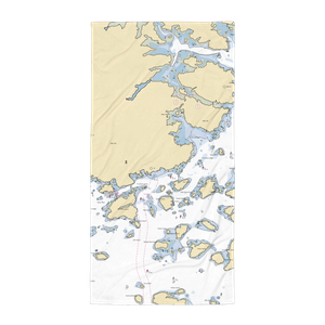 The Inn on the Harbor (Deer Isle, ME) NOAA Chart Towel