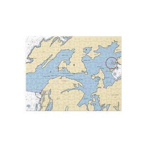 North Haven Ferry Dock (North Haven, ME) NOAA Chart Jigsaw Puzzle