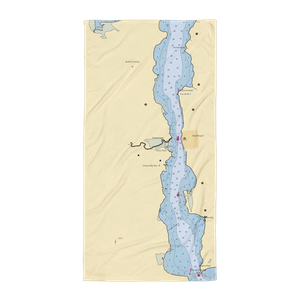 Monitor Bay Park (Paradox, NY) NOAA Chart Towel