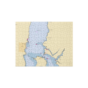 Champlain Bridge Marina (Port Henry, NY) NOAA Chart Jigsaw Puzzle