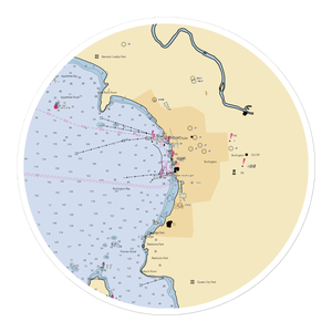 Burlington Harbor Marina (Winooski, VT) NOAA Chart Sticker