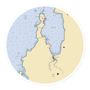 Lake Champlain Yacht Club (Charlotte, VT) NOAA Chart Sticker