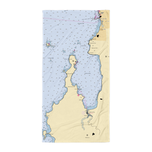 Aske Marina (Winooski, VT) NOAA Chart Towel