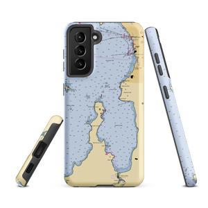 Safe Harbor Shelburne Shipyard (Winooski, VT) NOAA Chart Samsung Phone Case