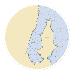 Indian Bay Marina (Keeseville, NY) NOAA Chart Sticker