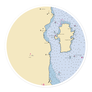 Valcour Lodge (Plattsburgh, NY) NOAA Chart Sticker