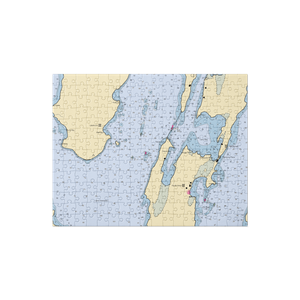 North Hero Marina (North Hero, VT) NOAA Chart Jigsaw Puzzle