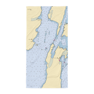 North Hero Marina (North Hero, VT) NOAA Chart Towel