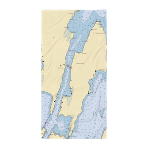 New England Power Boats (North Hero, VT) NOAA Chart Towel