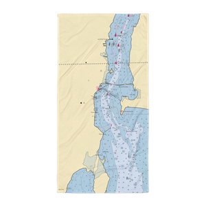 Safe Harbor Gaines (Alburg, VT) NOAA Chart Towel