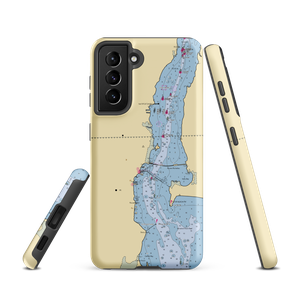 Lighthouse Marina on Lake Champlain (Alburg, VT) NOAA Chart Samsung Phone Case