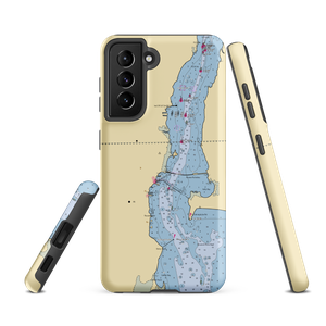 Lighthouse Marina on Lake Champlain (Alburg, VT) NOAA Chart Samsung Phone Case