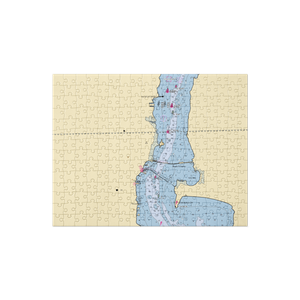 Lighthouse Marina on Lake Champlain (Alburg, VT) NOAA Chart Jigsaw Puzzle