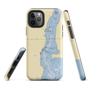 US Customs and Border Patrol Check-In Docks (Alburg, VT) NOAA Chart  Tough iPhone Case