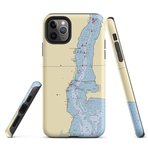 US Customs and Border Patrol Check-In Docks (Alburg, VT) NOAA Chart  Tough iPhone Case