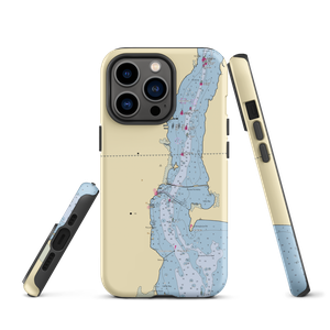 US Customs and Border Patrol Check-In Docks (Alburg, VT) NOAA Chart  Tough iPhone Case