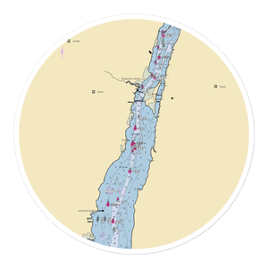 Riviere Richelieu Marina (Alburg, VT) NOAA Chart Sticker