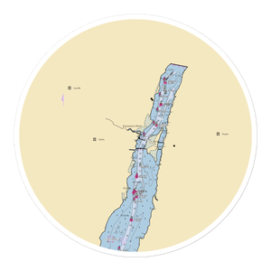 Marina Les Alizes Inc (Alburg, VT) NOAA Chart Sticker