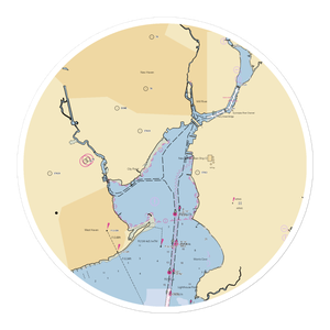 Long Wharf Pier (New Haven, CT) NOAA Chart Sticker