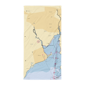 City Point Yacht Club (West Haven, CT) NOAA Chart Towel