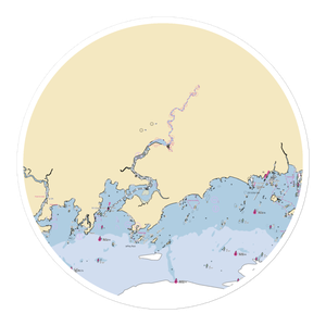 Birbarie Marine Yard (Branford, CT) NOAA Chart Sticker