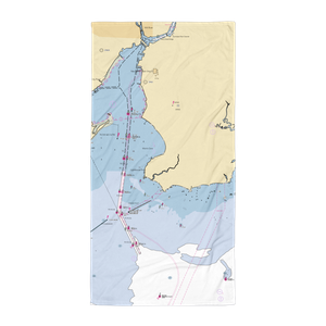 New Haven Yacht Club (East Haven, CT) NOAA Chart Towel