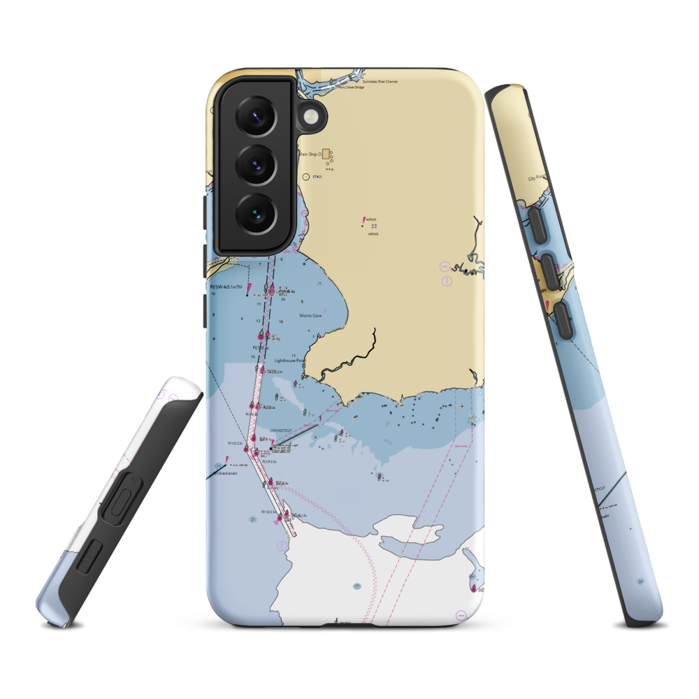 Harbor Point Marina LLC (West Haven, CT) NOAA Chart Samsung Phone Case Samsung Galaxy S22 Plus model shown