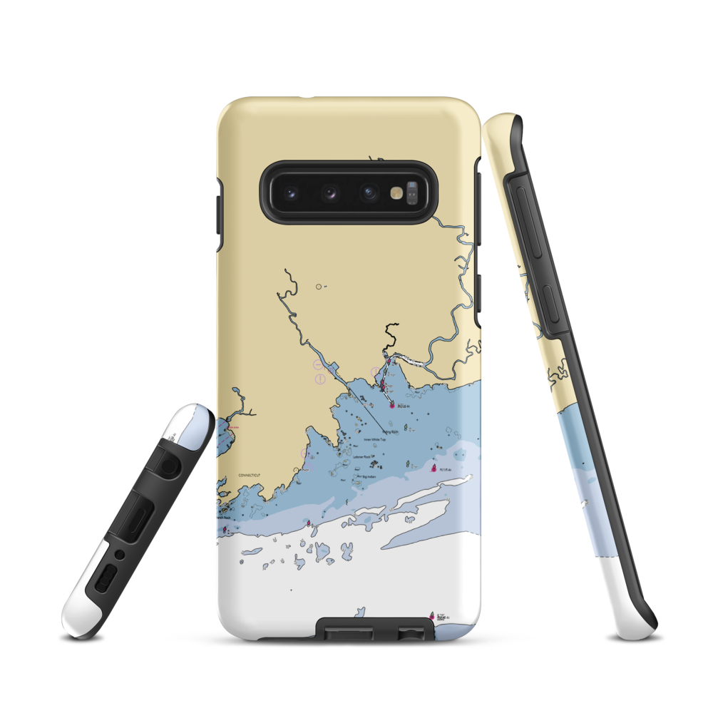 Brown's Boat Yard (Guilford, CT) NOAA Chart Samsung Phone Case Samsung Galaxy S10 model shown