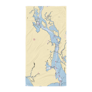 Offshore East Marina (Old Saybrook, CT) NOAA Chart Towel