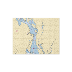 Old Lyme Marina (Old Saybrook, CT) NOAA Chart Jigsaw Puzzle