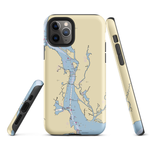 Safe Harbor Ferry Point (Old Saybrook, CT) NOAA Chart  Tough iPhone Case