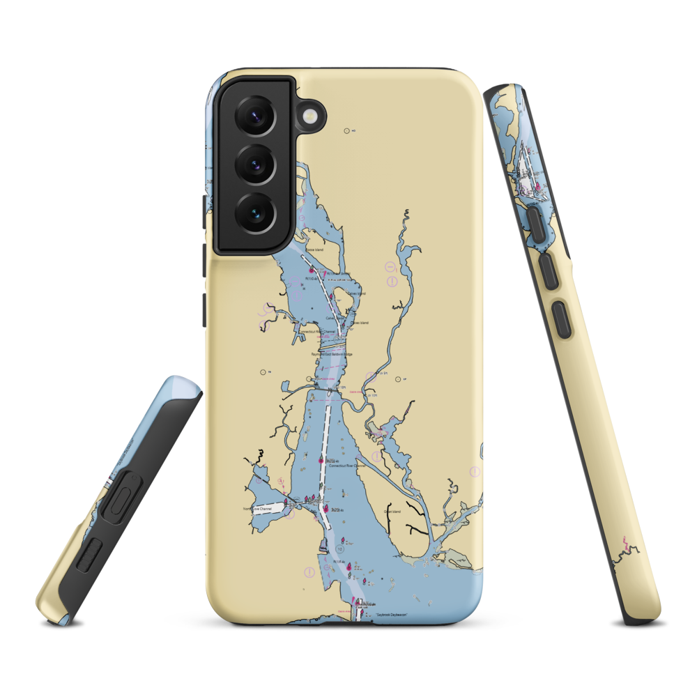 S & S Marine (Old Saybrook, CT) NOAA Chart Samsung Phone Case Samsung Galaxy S22 Plus model shown