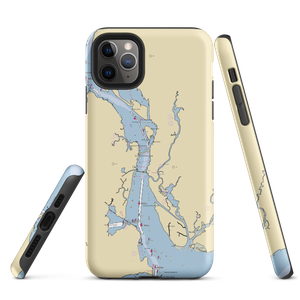 Old Lyme Dock Company (Old Saybrook, CT) NOAA Chart  Tough iPhone Case