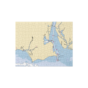 North Cove Yacht Club (Old Saybrook, CT) NOAA Chart Jigsaw Puzzle