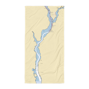 Gales Ferry Marina (Uncasville, CT) NOAA Chart Towel