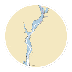 Gales Ferry Marina (Uncasville, CT) NOAA Chart Sticker