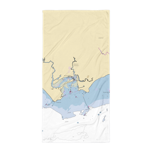 Harborside Marina (Clinton, CT) NOAA Chart Towel