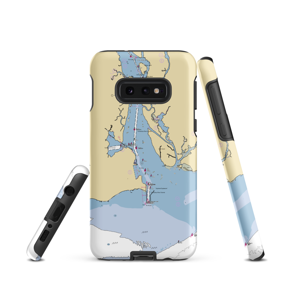 Saybrook Point Marina (Old Saybrook, CT) NOAA Chart Samsung Phone Case Samsung Galaxy S10e model shown