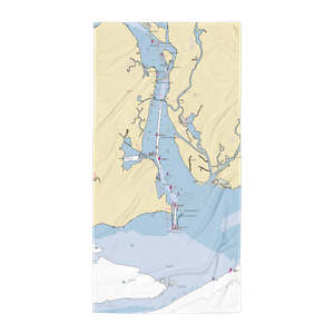 Saybrook Point Marina (Old Saybrook, CT) NOAA Chart Towel