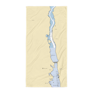 Boating on the Thames (BOTT) (Groton, CT) NOAA Chart Towel