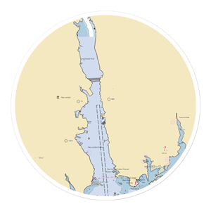 Thames Harbor Inn and Marina (Groton, CT) NOAA Chart Sticker