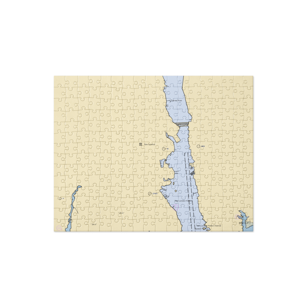 Fort Trumbull State Park (Groton, CT) NOAA Chart Jigsaw Puzzle 